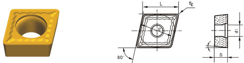 cemented carbide indexable inserts CCMT-HPM