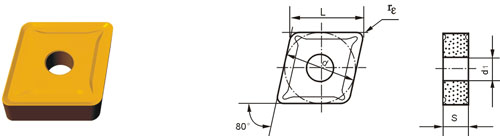 cemented carbide indexable inserts CNMG-ZF