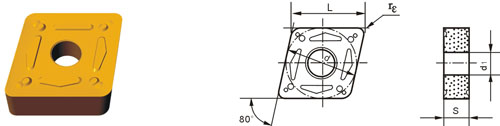 cemented carbide indexable inserts CNMG-ZG