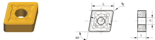 inserti in carburo cementato CNMG-ZKR