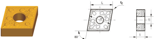 cemented carbide indexable inserts CNMG-ZPF