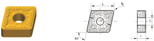 inserti in carburo cementato CNMG-ZPR