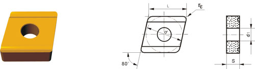 cemented carbide indexable inserts CNMM-H