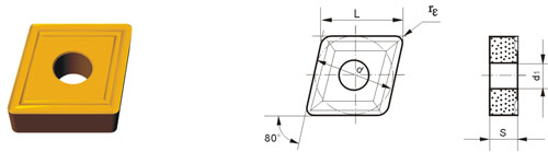 inserti in carburo cementato CNMM-M