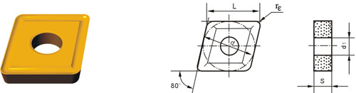 inserti in carburo cementato CNMM-V