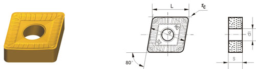 inserti in carburo cementato CNMM-ZMQ