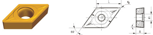 Semen Carbide indexable inserts DCMT-HMM