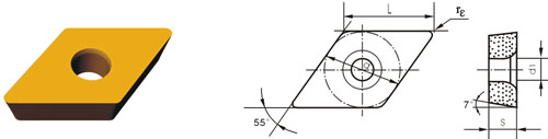 cemented carbide indexable inserts DCMW