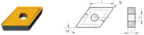 inserti in carburo cementato DNMM-V