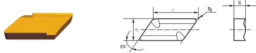 cemented carbide indexable inserts KNUX-R11