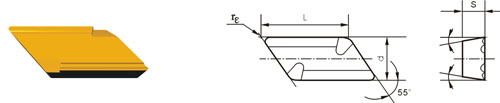 inserti in carburo cementato KOUX-L11