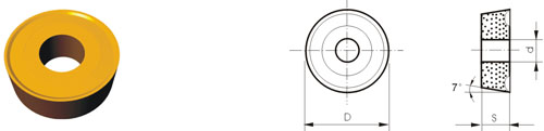 cemented carbide indexable inserts type RCMM-V