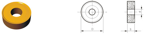 cemented carbide indexable inserts type RPMW