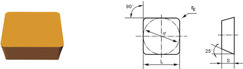 ทังสเตนคาร์ไบ indexable Insert SFUN