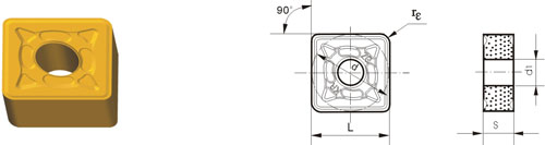 tungsten carbide indexable inserts SNMG-ZKR