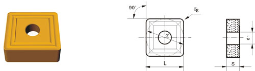 tungsten carbide indexable inserts SNMM-M