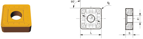 tungsten carbide indexable insert SNMM-ZM24