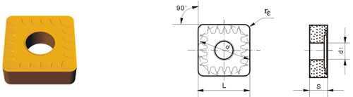 carburo di tungsteno indexable insert SNMM-ZR