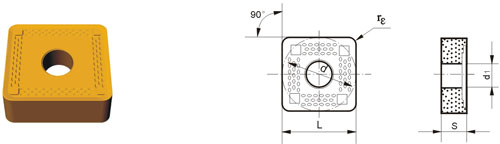 tungsten carbide إدراج فهرسة SNMM-ZR51