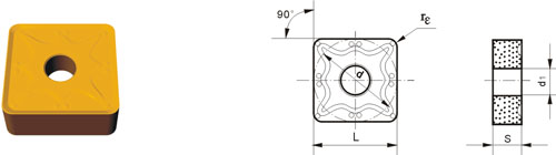 tungsten carbide indexable insert SNMM-ZR53