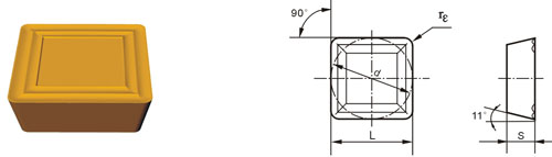 inserti in carburo di tungsteno SPMR-M