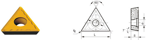 inserti in carburo di tungsteno TCMT-ZM