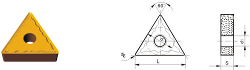 plaquettes indexablesa Tipo T TNMG-ZM