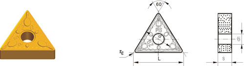 ซีเมนต์คาร์ไบด์ indexable inserts TNMG-ZPS