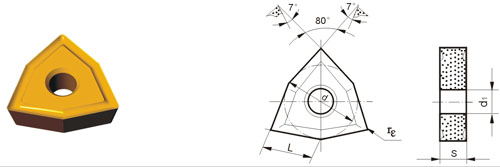 inserti in carburo cementato WNMG-V