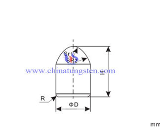 tungsten carbide ballistic button picture