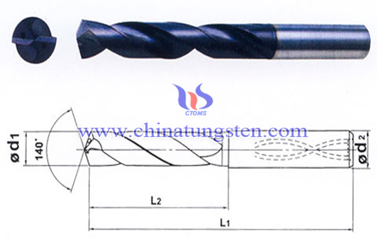 tungsten carbide coolant feed drill picture